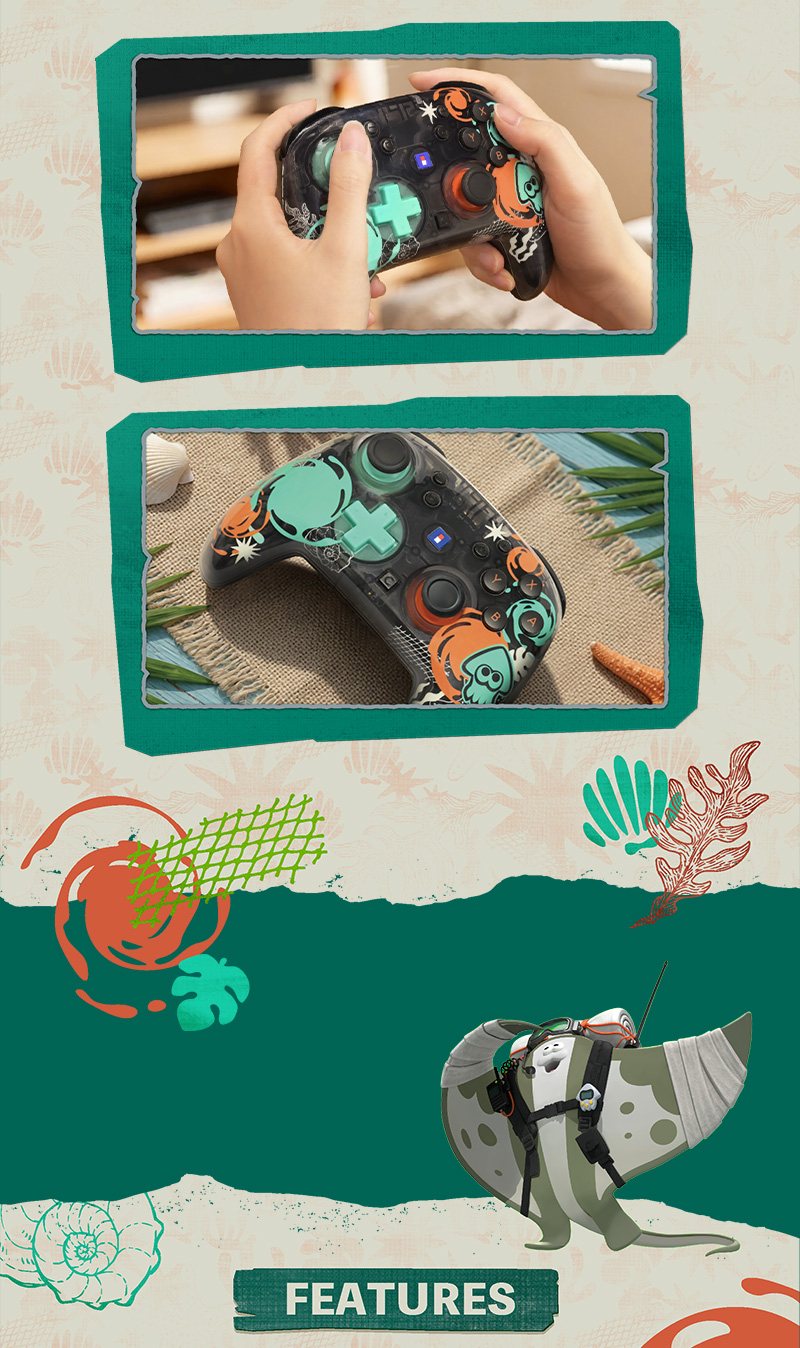 호리 무선 패드 TURBO for Nintendo Switch™2 스플래툰 레이더스